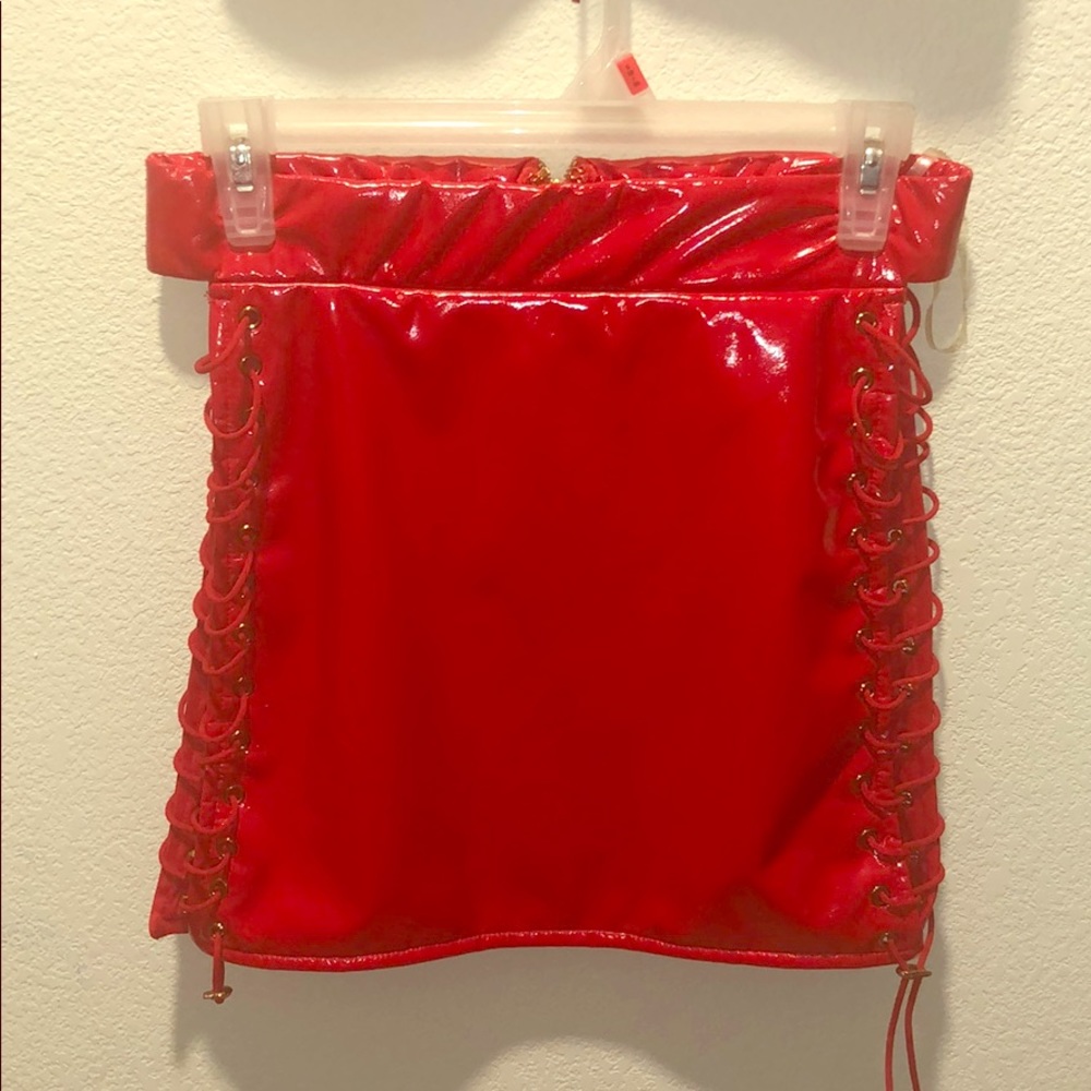HOT RED Skirt (Bottom to a 2 Piece Set)